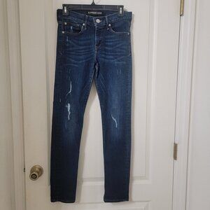 Express Distressed Skinny Jeans Size 4R